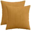 vidaXL Prevleka za blazino 2 pcs HEERLEN Rumena 30 x 30 cm korduroy