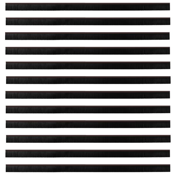 vidaXL Samolepljiva tesnila za vrata 12 pcs Rjava 100 cm