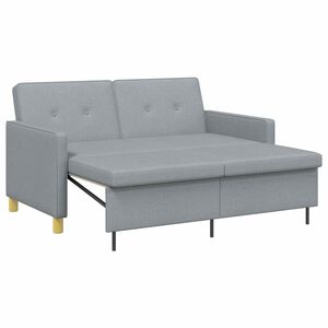 vidaXL Raztegljiv kavč Svetlo siva 154 x 94,5 x 80,5 cm
