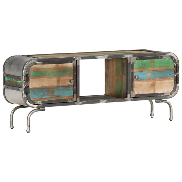 vidaXL TV omarica večbarvna 110x30x42 cm trden predelan les