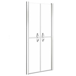 vidaXL Vrata za tu&scaron; prozorna ESG 76x190 cm