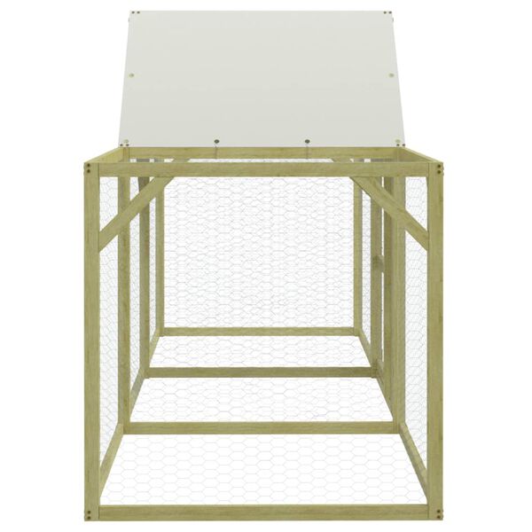 vidaXL Kokošnjak 300x100x150 cm impregnirana trdna borovina