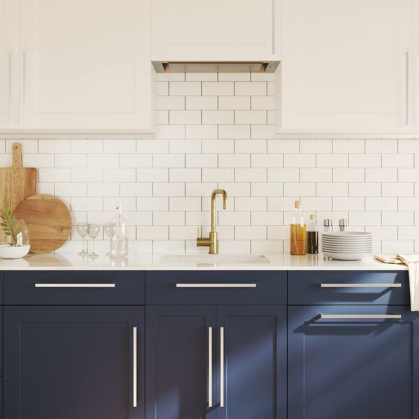 vidaXL Ročaji za omarico 10 kosov srebrna 320 mm nerjaveče jeklo