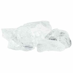 vidaXL Vrtne kamenine Bela 12 cm Steklo