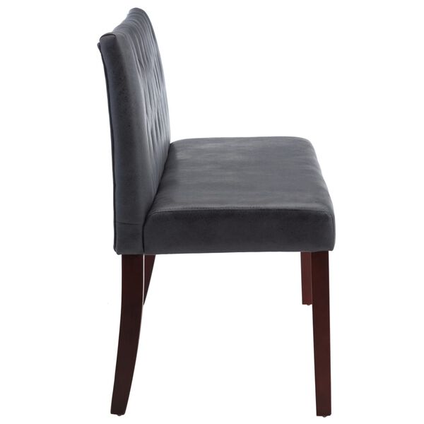 vidaXL Klop 148,5 cm sivo umetno semi&scaron; usnje