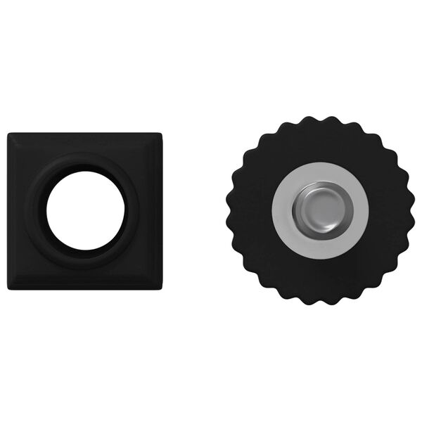 vidaXL Nivoirji pohi&scaron;tva Prilagodljiva 12 pcs Črna M6 PP