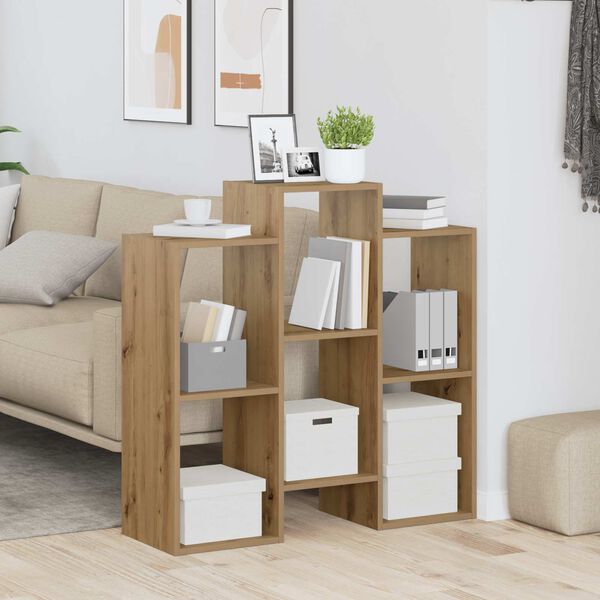 vidaXL Strani &scaron;al Umetni hrast 90 x 30 x 90 cm