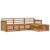 vidaXL Zunanja garnitura za sedenje Naravna 249 x 162,5 x 73 cm