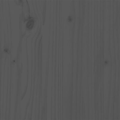vidaXL Posteljni okvir siv iz trdne borovine 200x200 cm