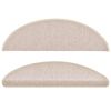vidaXL Stopni&scaron;čne preproge 10 kosov 56x17x3 cm taupe polkrožne