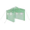 vidaXL Rastlinjak s prenosnim okvirjem Zelena 280 x 410 x 315 cm elezo