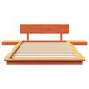 vidaXL Konstrukcija postelje Rjava 90 x 190 cm les