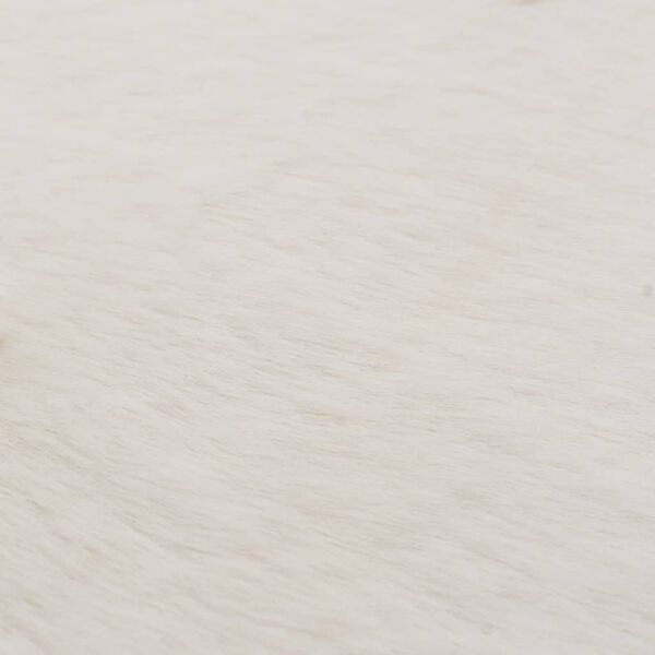 vidaXL Preproga 160x230 cm umetno zajčje krzno krem