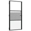 vidaXL Steklena vrata 102,5 x 3,5 x 201,5 cm Aluminij Črna