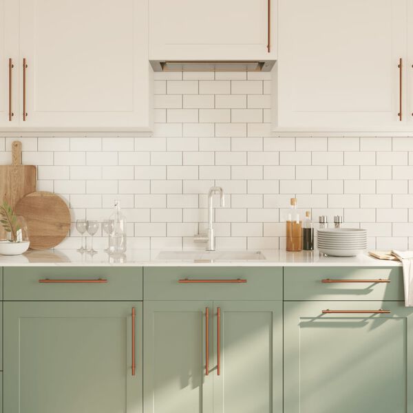 vidaXL Ročaji za omarico 20 kosov bronasti 224 mm nerjaveče jeklo