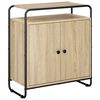 vidaXL Komoda Sonoma hrast 68 x 35 x 75 cm Predelan les