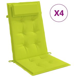 vidaXL Blazine za stole 4 kosi svetlo zelena oxford tkanina