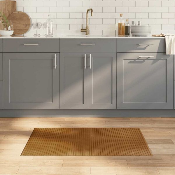 vidaXL Preproga pravokotna rjava 60x100 cm bambus