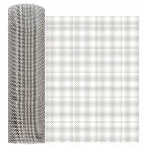 vidaXL Mrežna zaslona 40 x 500 cm 6 Mesh Inox 201 Srebrna