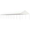 vidaXL Paviljon s streho bel 20,07x4,08x3,22 m polietilen
