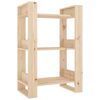 vidaXL Knjižna omara/pregrada 60x35x91 cm trdna borovina