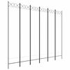 vidaXL Paravan 6-delni bel 240x200 cm blago