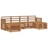 vidaXL Sedežne garniture 6 pcs Naravna Masiven les akacije