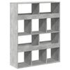 vidaXL Pregrada za prostor betonsko siva 100x33x125,5 cm inž. les