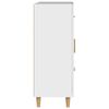 vidaXL Komoda bela 69,5x34x90 cm inženirski les