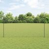 vidaXL Ograja s stebrom Siva 1,6 x 25 m Jeklo in PVC