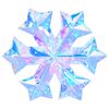 vidaXL Prizmatična mavrična LED snežinka večbarvno &Oslash; 26 x 25 cm
