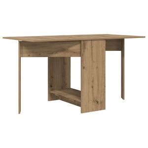 vidaXL Jedilna miza 138 x 70 x 73,5 cm Inženirski les Artisan hrast