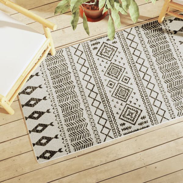 vidaXL Notranja in zunanja preproga večbarvna 80x150 cm protizdrsna