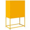 vidaXL Highboard Gorčično rumena 68x39x107 cm Jeklo