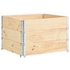 vidaXL Paletni okvirji 3 kosi 100x100 cm trdna borovina
