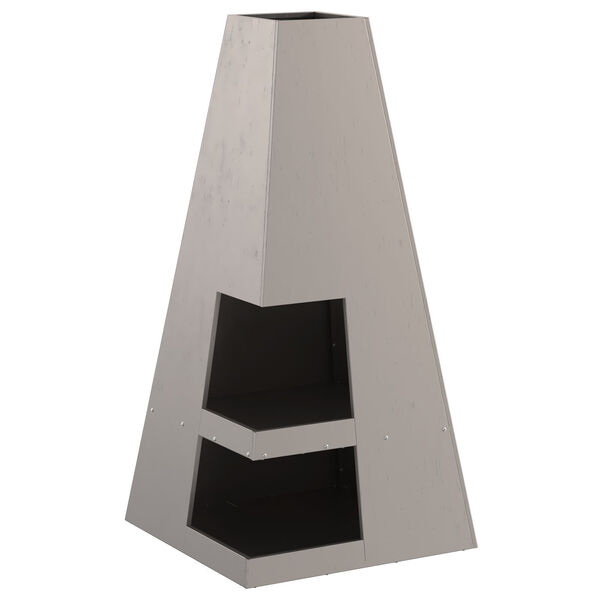 vidaXL Ogenj Rjava 50 x 50 x 100 cm Jeklo