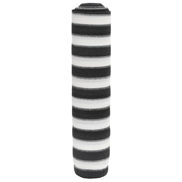 vidaXL Zaščitna mreža antracit in bela 1,5x50 m HDPE 195 g/m²