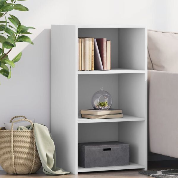 vidaXL Komoda bela 50x41x93 cm inženirski les