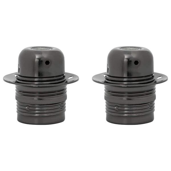 vidaXL Obeski za svetilke 2 kosa sijajno črna E27