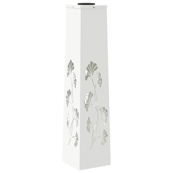 vidaXL Solarno LED svetilo za pot 2 pcs Bela Medenina