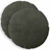 vidaXL Prevleka za blazino 2 pcs HEERLEN Antracit &Oslash; 30 cm korduroy
