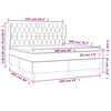vidaXL Box spring postelja z vzmetnico temno rjava 160x200 cm blago