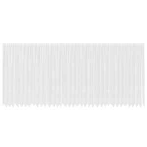 vidaXL Čipkasta Zavesa z zavesami Bela 220 x 900 cm Poliester
