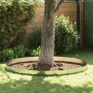 vidaXL Komplet 5 fleksibilnih ograj za trato pocinkano jeklo 100x14 cm