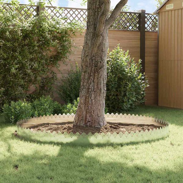 vidaXL Robniki za trato 10 pcs srebrna 103 x 0,05 x 22 cm