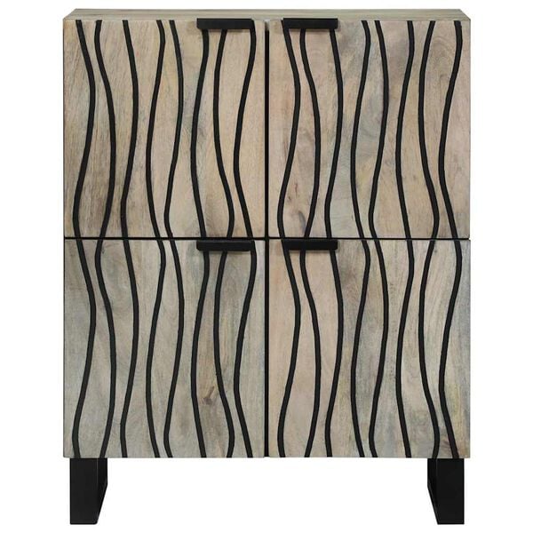 vidaXL Omare in policami za shranjevanje medijev Bela in črna