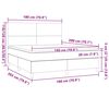vidaXL Box spring postelja z vzmetnico temno zelena 180x200 cm žamet