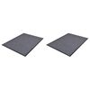 vidaXL PVC Predpražnik 2 kosa siv 90x60 cm