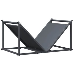 vidaXL Stojalo za drva antracitno 70x43x34,5 cm hladno valjano jeklo