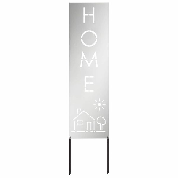 vidaXL Zaslon za zasebnost v vrtu srebrna 32 x 140 cm Pocinkano jeklo